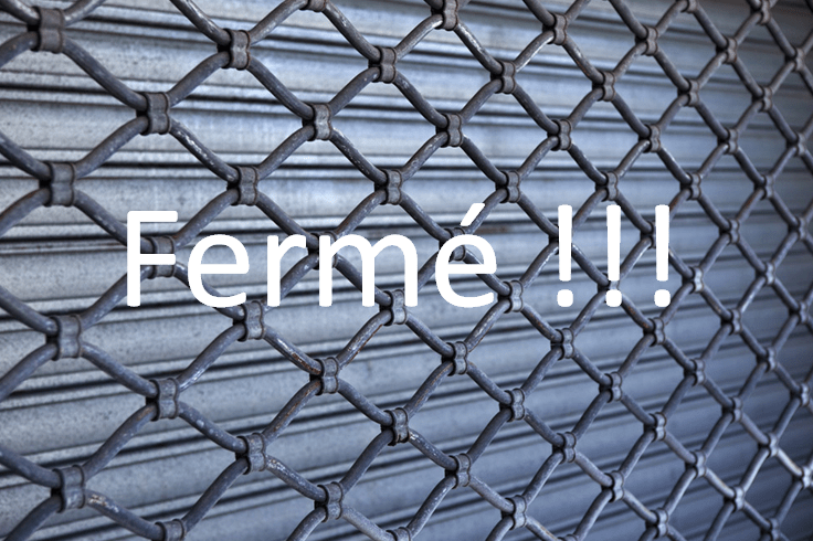 fermé
