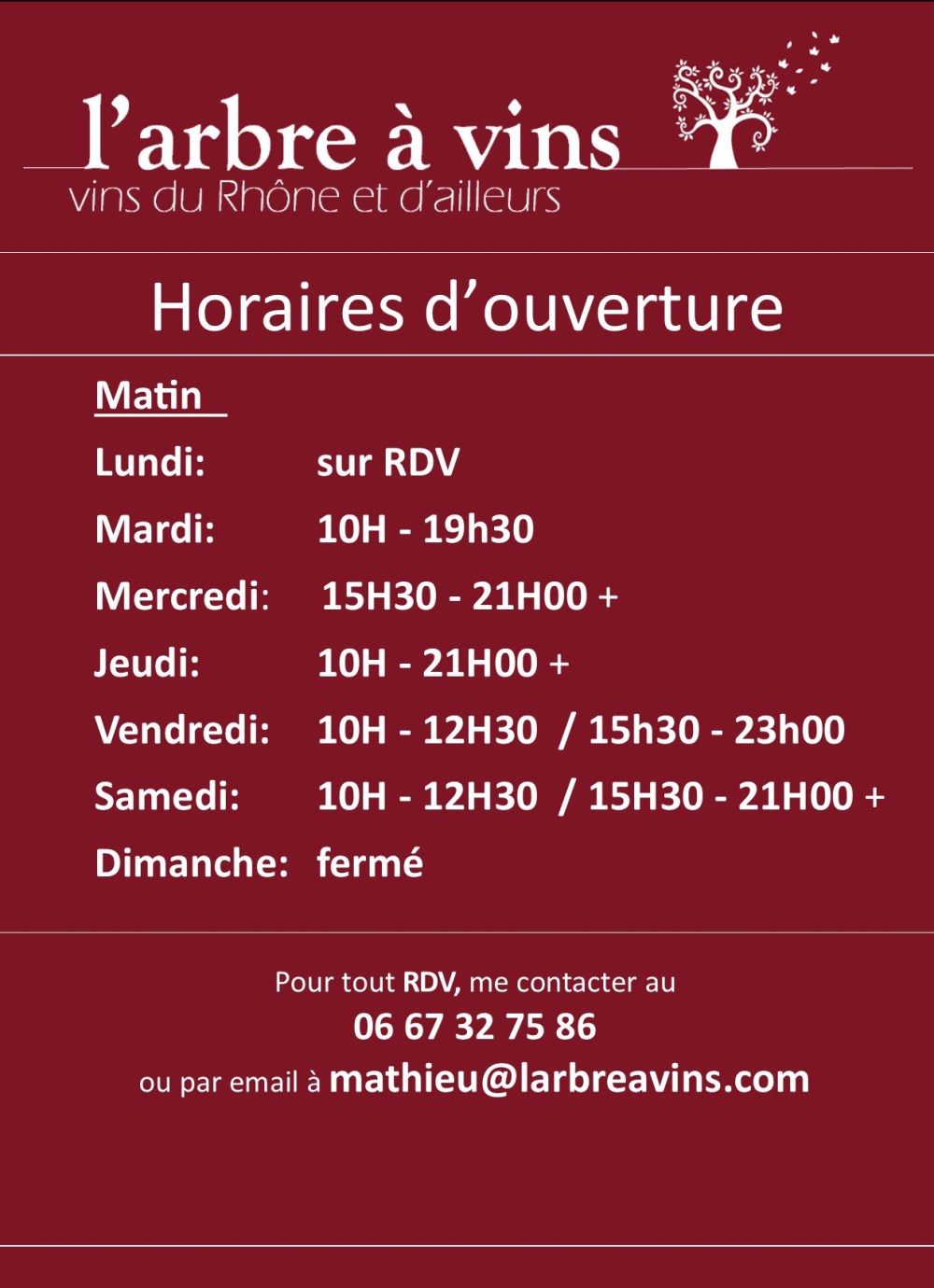horaires